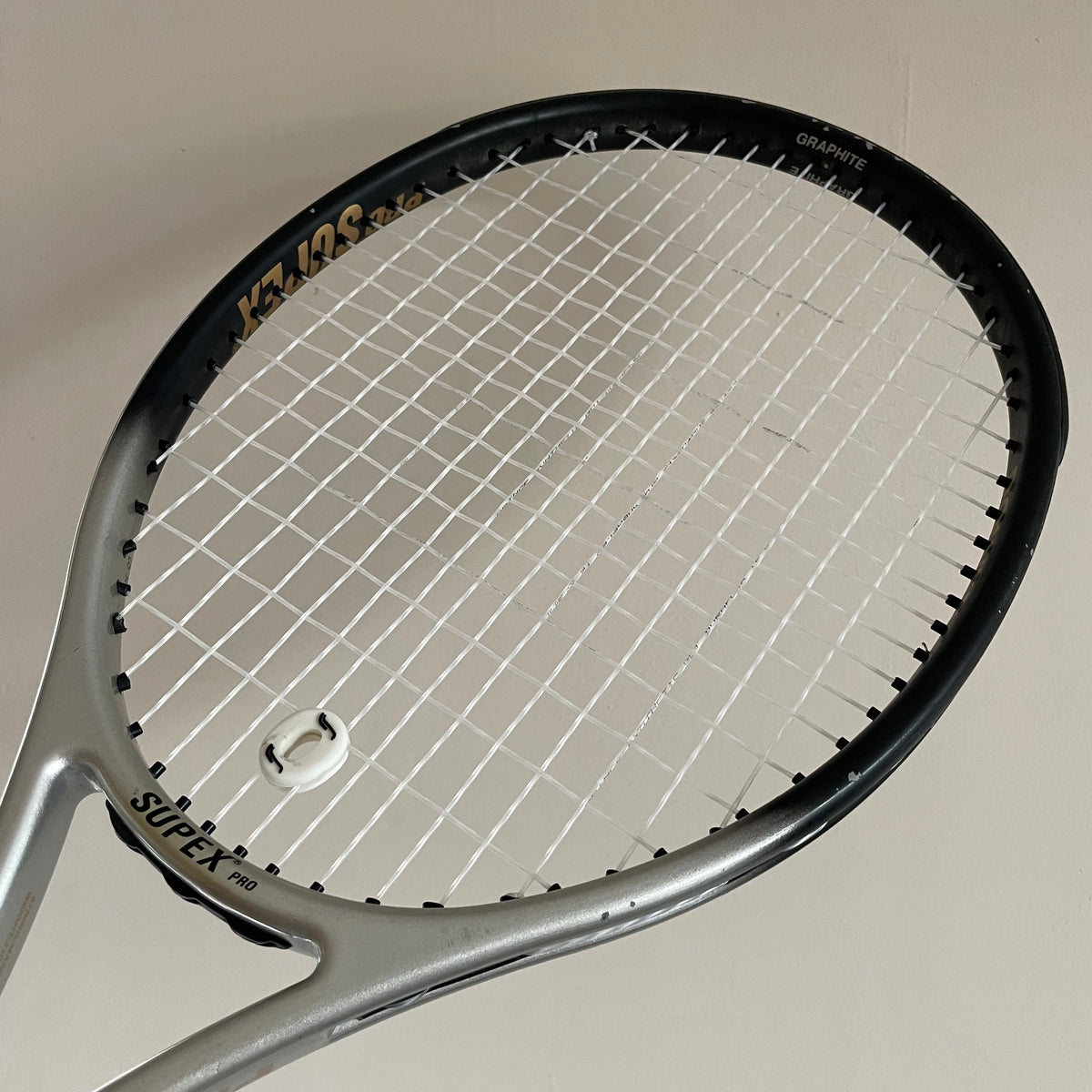 Prince synthetic gut 1.30mm Tennis restring Warwick Racket Stringing