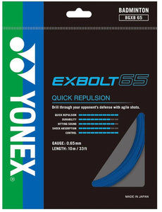 Yonex Exbolt 65 (0.65mm) Badminton restring
