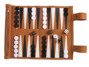 Beautiful travel backgammon set