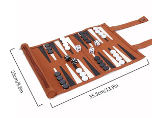 Beautiful travel backgammon set