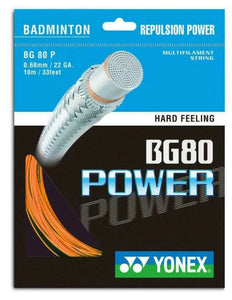 Yonex BG80 Power (0.68mm) - Badminton Restring