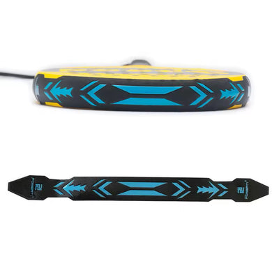 Padel tennis composite head protection barrier