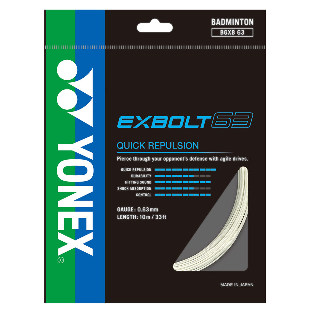 Yonex Exbolt 63 (0.63mm) Badminton restring