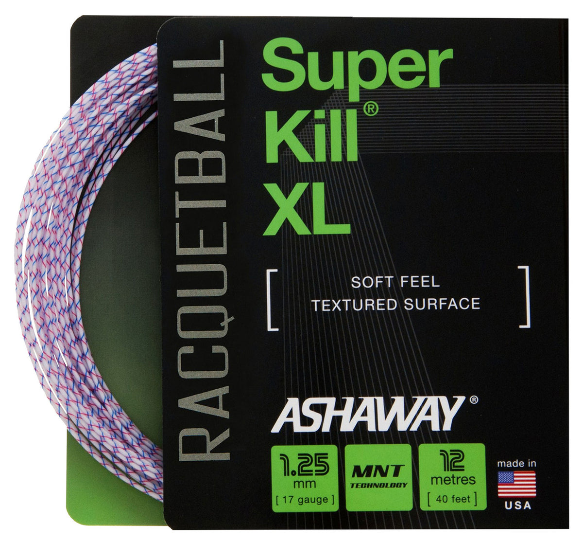 Ashaway Racketball Rackets Ashaway Super kill XL 17 (1.25mm) - Racketball Restring – Warwick ...