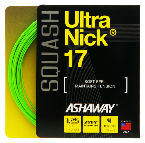 Ashaway Ultranick 17 (1.25mm) - Squash restring