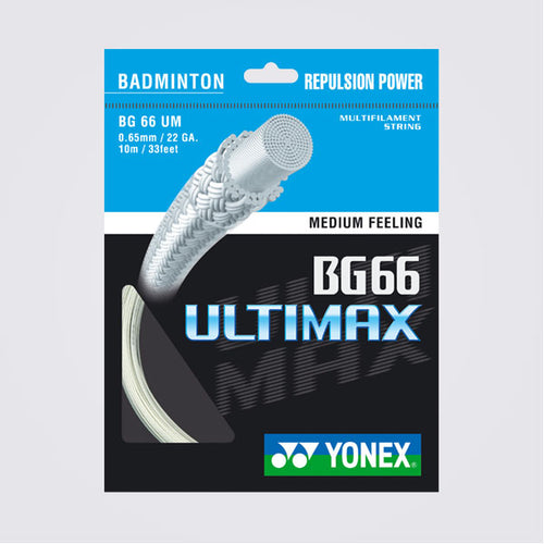 Yonex BG66 Ultimax (0.65mm) - Badminton Restring